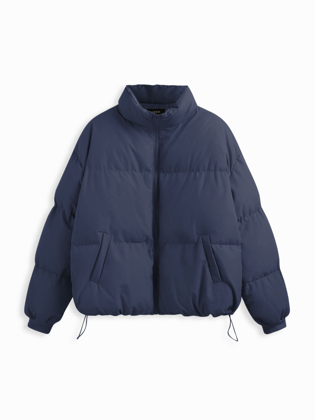 Zip Front Collared Puffer Jacket
