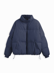 Zip Front Collared Puffer Jacket