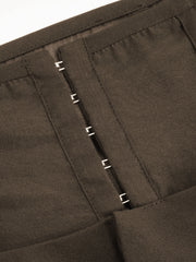 Corseted Waist Pleated Trousers