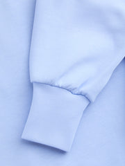 V-neck Solid Half Zip Sweatshirt