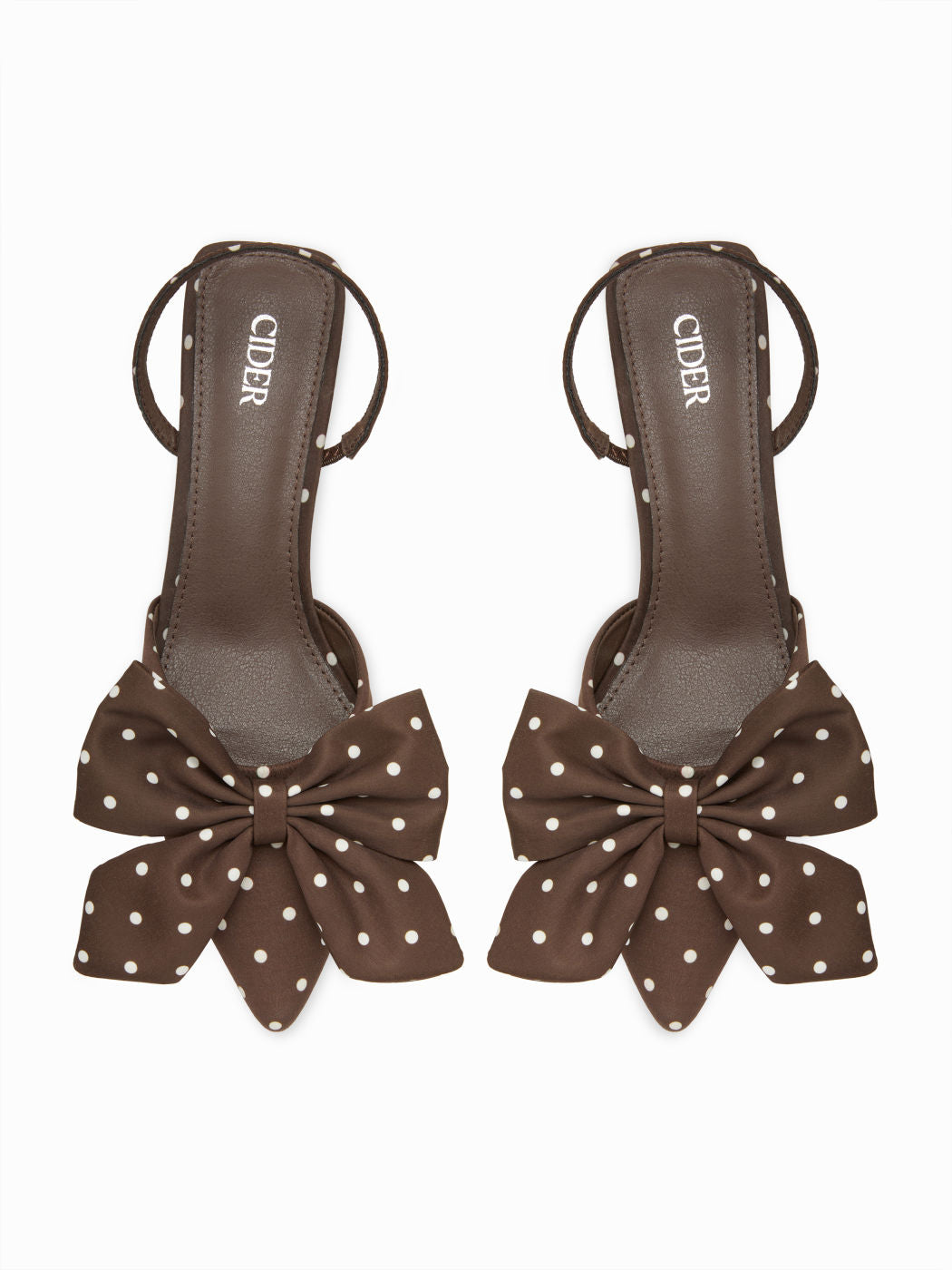POLKA DOT BOWKNOT  KITTEN HEELS