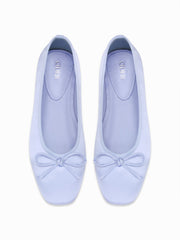 BOWKNOT DECOR SATIN MARY JANE SHOES