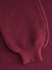 Knit Boat Neck Long Sleeve Top Curve & Plus