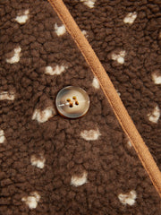 Plaid Teddy Fleece Jacket