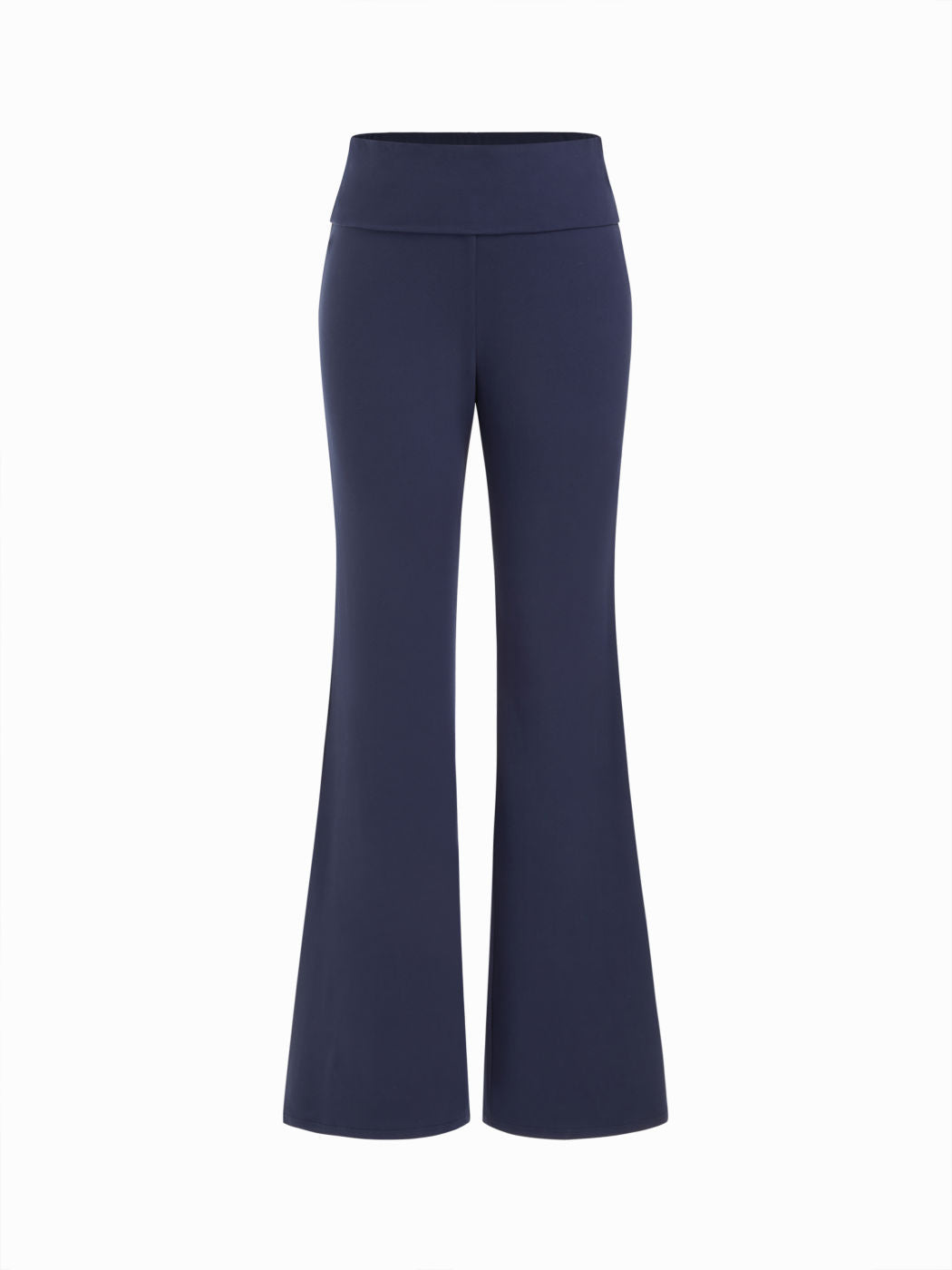 High Stretch Low Rise Solid Flared Trousers