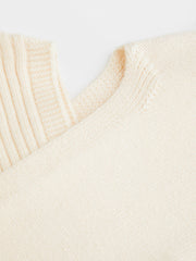 Knit Turtleneck Top & Off-shoulder Lantern Sleeve Top