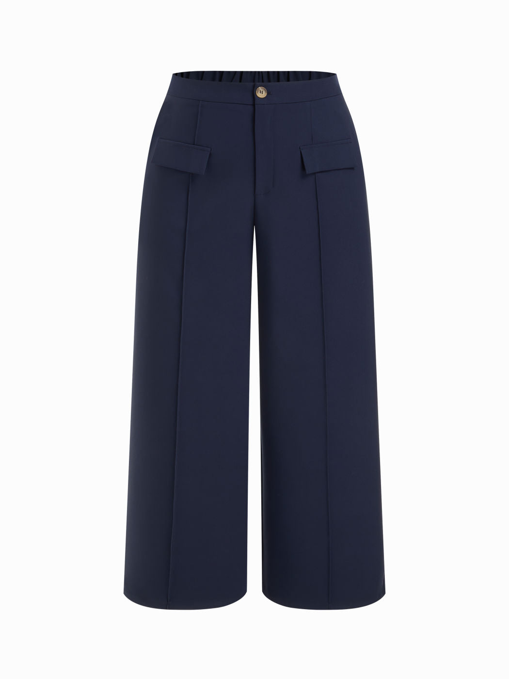 Mid Rise Pocket Wide Leg Trousers Curve & Plus