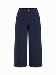 Mid Rise Pocket Wide Leg Trousers Curve & Plus