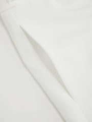 Striped Low Rise Buckle Wide Leg Trousers