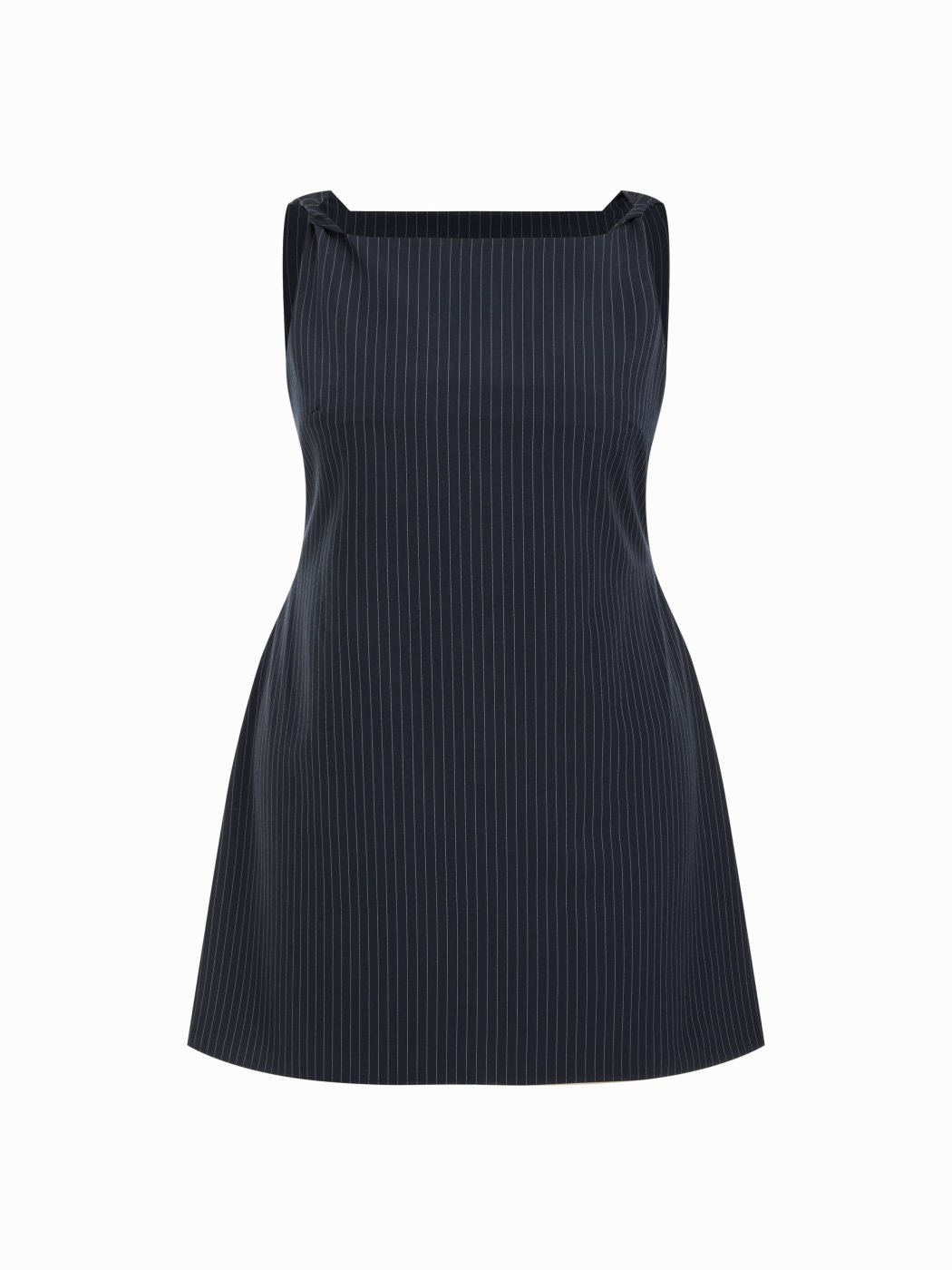 Striped Boat Neck Twist Tie Back Mini Dress Curve & Plus