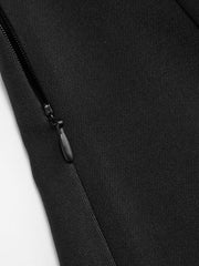 Boat Neck Pleated A-line Mini Dress