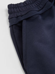 Terry Mid Rise Lettuce Trim Wide Leg Capri Sweatpants