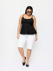 Cotton-blend Bowknot Cami Top Curve & Plus
