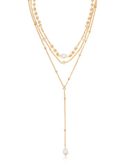 Forever Falling Pearl Lariat