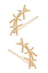Starfish Cluster Barrette Set