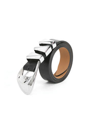 Modern Western Belt in Black