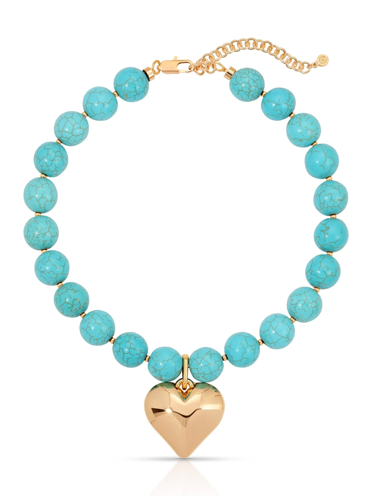 Luck and Love Turquoise Heart Necklace