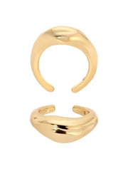 Bold Metallic Ear Cuff Set