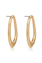 Molten Crystal Dotted Oval Earrings