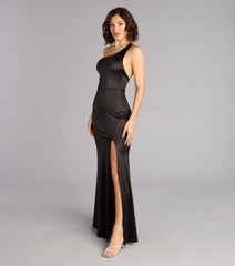 Willow Satin One-Shoulder Formal Dress
