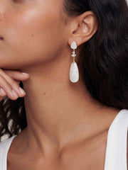 Solstice Drop Earrings in Bone