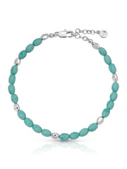 Turquoise Polished Pebble Anklet