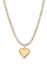 Luminous Love Tennis Necklace