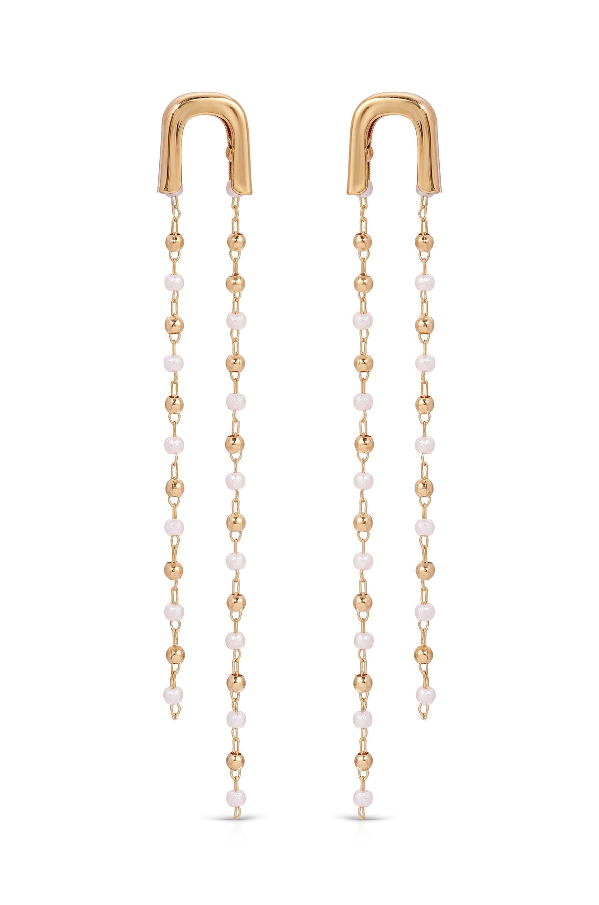 Double Chain Drop Earrings