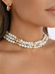 Pearl Row Choker