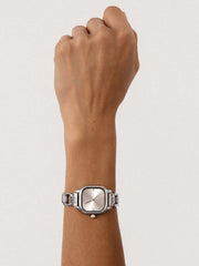 Classic Square Silver Bracelet Watch