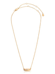 Oval Dome Pendant Necklace