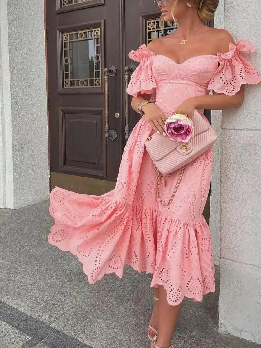 Elegant Off-The-Shoulder Dress For Women | Amara