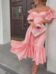 Elegant Off-The-Shoulder Dress For Women | Amara