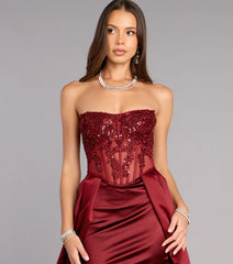 Miley Satin High Low A-Line Formal Dress