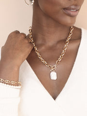 Edge of Water Pearl Pendant Necklace