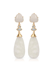 Solstice Drop Earrings in Bone