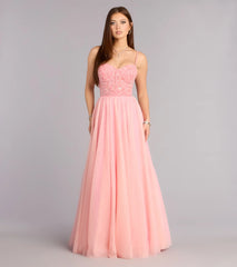 Jocelyn Applique Corset A-Line Ball Gown