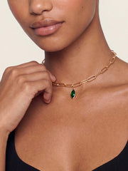 Emerald Crystal Charm