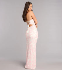 Alexis Sequin Column Formal Dress