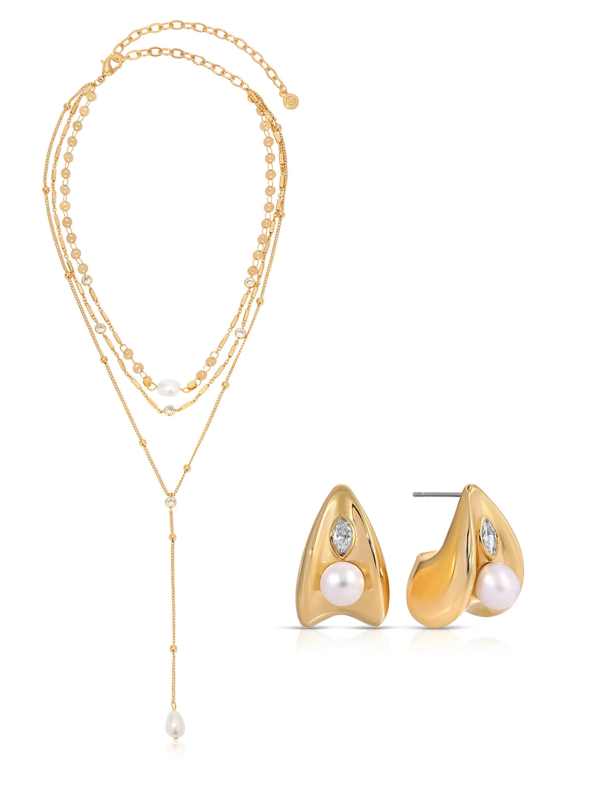 Forever Falling Pearl Set