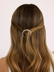 Crystal Crescent Barrette