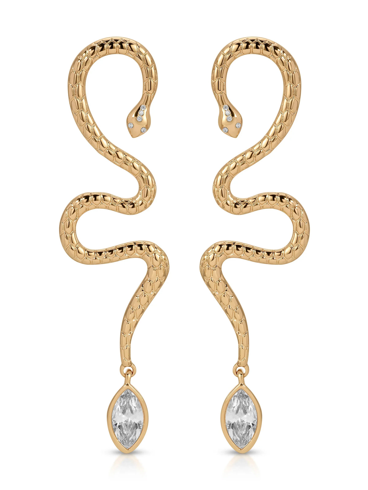 Serpentina Statement Snake Earring