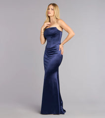 Jess Satin Corset Lace-Up Mermaid Formal Dress