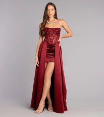 Miley Satin High Low A-Line Formal Dress