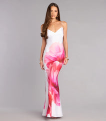 Aylin Tropical Floral Formal Dress