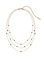Crystal Dot Layered Necklace