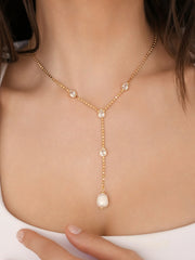 Dripping Crystal Lariat