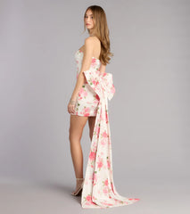 Loraine Floral Bow Mini Dress