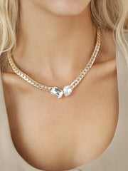 Double Gem Centerstone Necklace