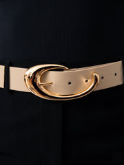 Sculpted Flow Belt in Ivory